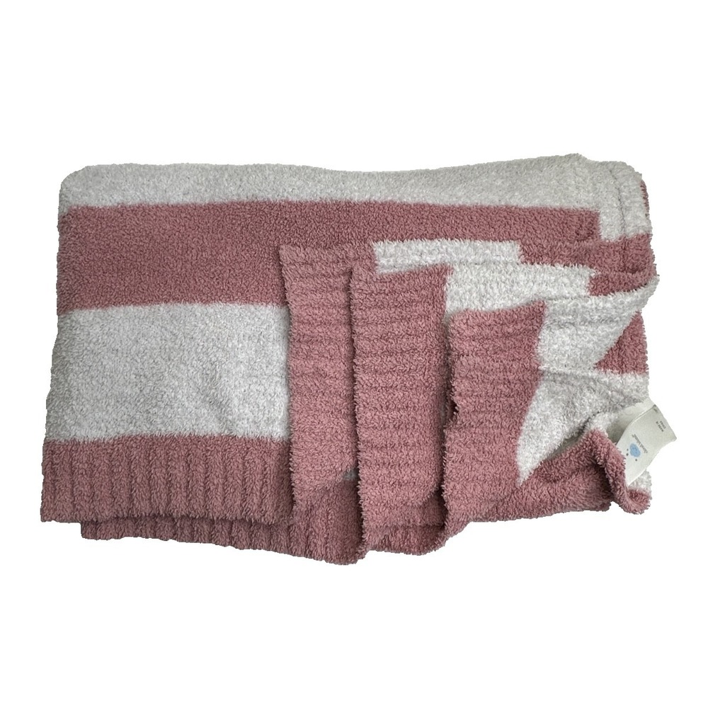 Cloud Island Pink Stripes Baby Blanket Soft Chenille Target